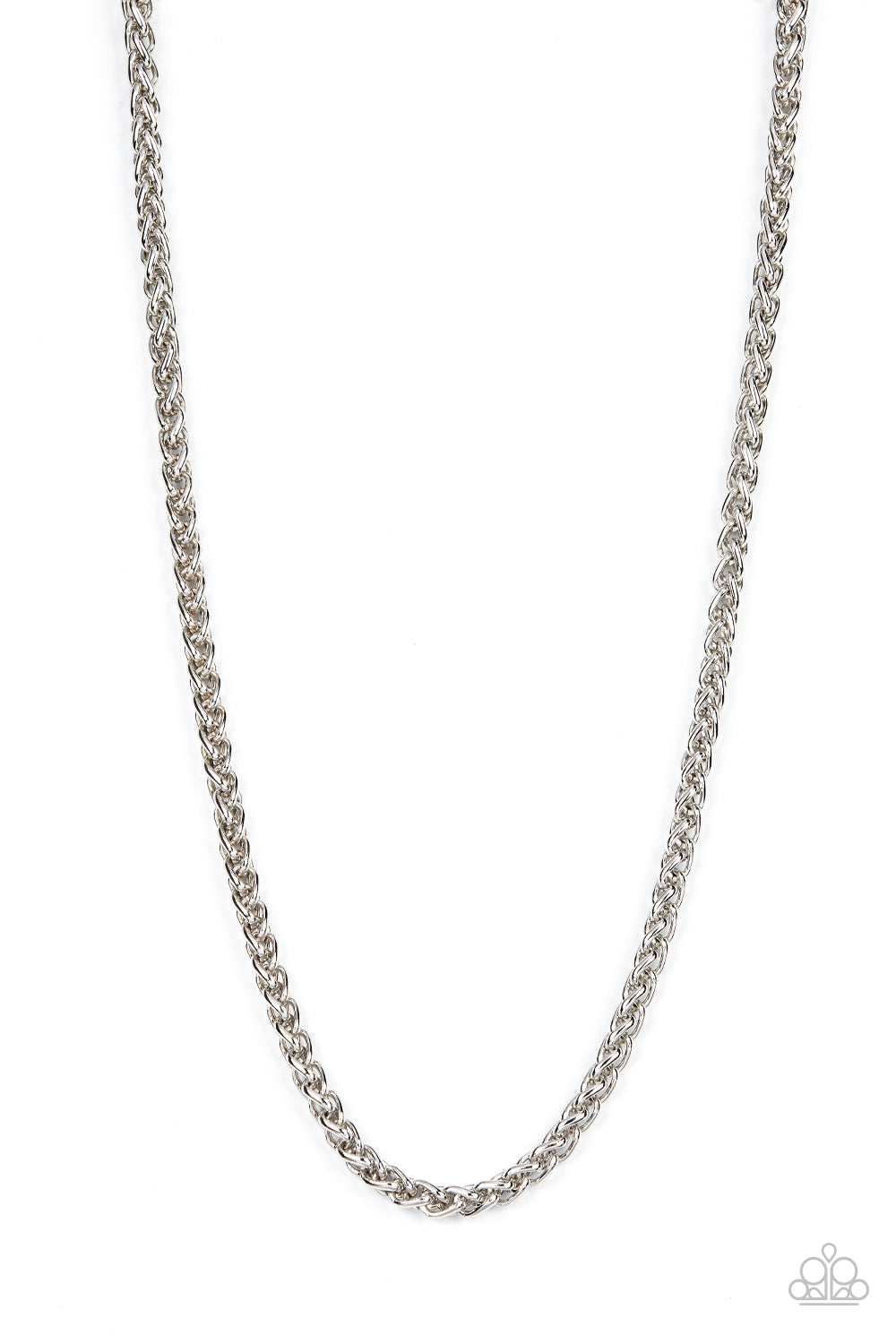 Metro Monopoly - Silver Wheat Chain Urban Necklace Paparazzi N1313