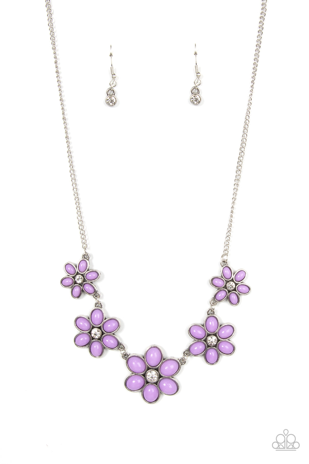 Prairie Party - Purple Rhinestone Necklace Paparazzi N0771