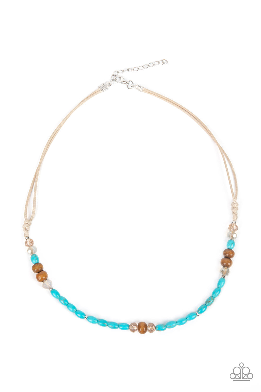 Groundbreaking Glamour - Blue Urban Necklace Papaparazzi N0458