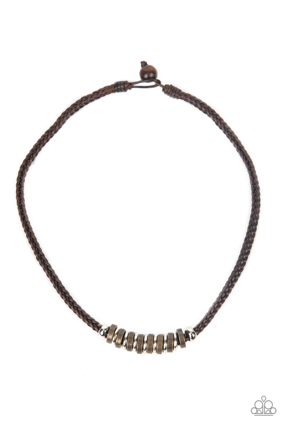 Primitive Prize - Brown Urban Necklace Paparazzi N0554