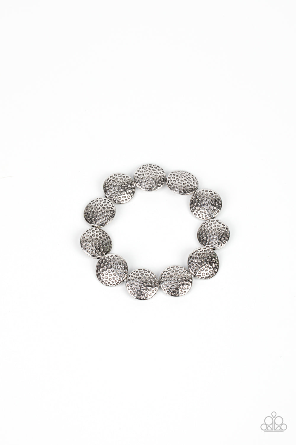 Ancient Animal - Silver Stretch Bracelet Paparazzi B0283