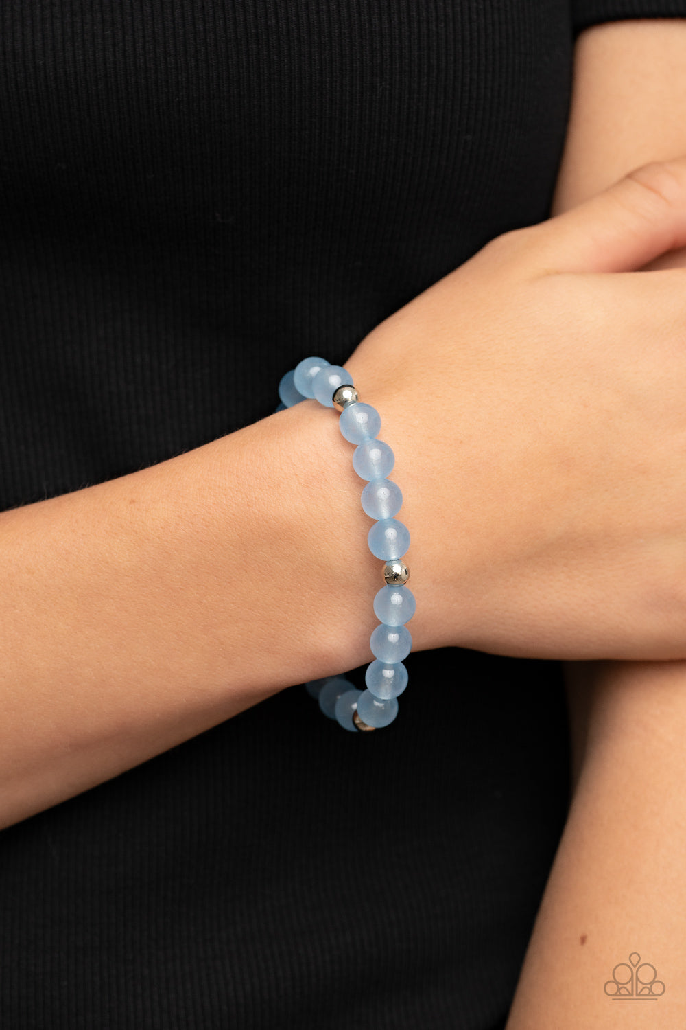 Forever and a DAYDREAM - Blue Opaque Stretch Bracelet Paparazzi  B0381