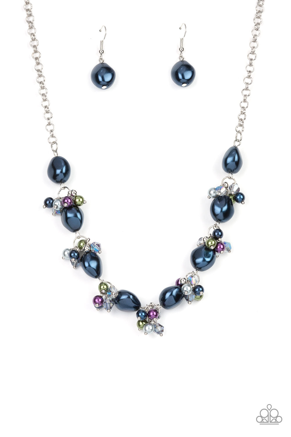 Rolling with the BRUNCHES - Multicolored Pearl Iridescent Crystal Necklace Paparazzi N0650