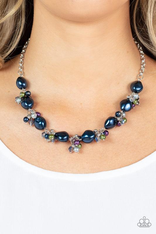 Rolling with the BRUNCHES - Multicolored Pearl Iridescent Crystal Necklace Paparazzi N0650