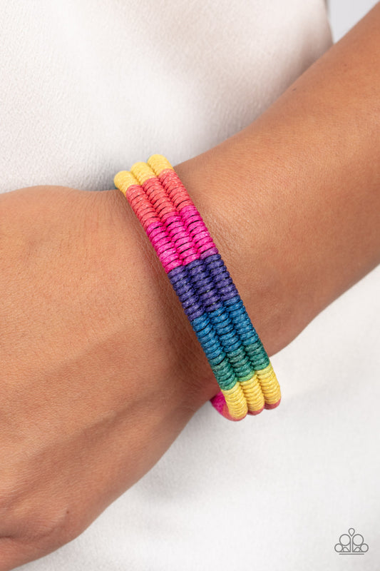 Rainbow Renegade - Multi Urban Bracelet Paparazzi B0374