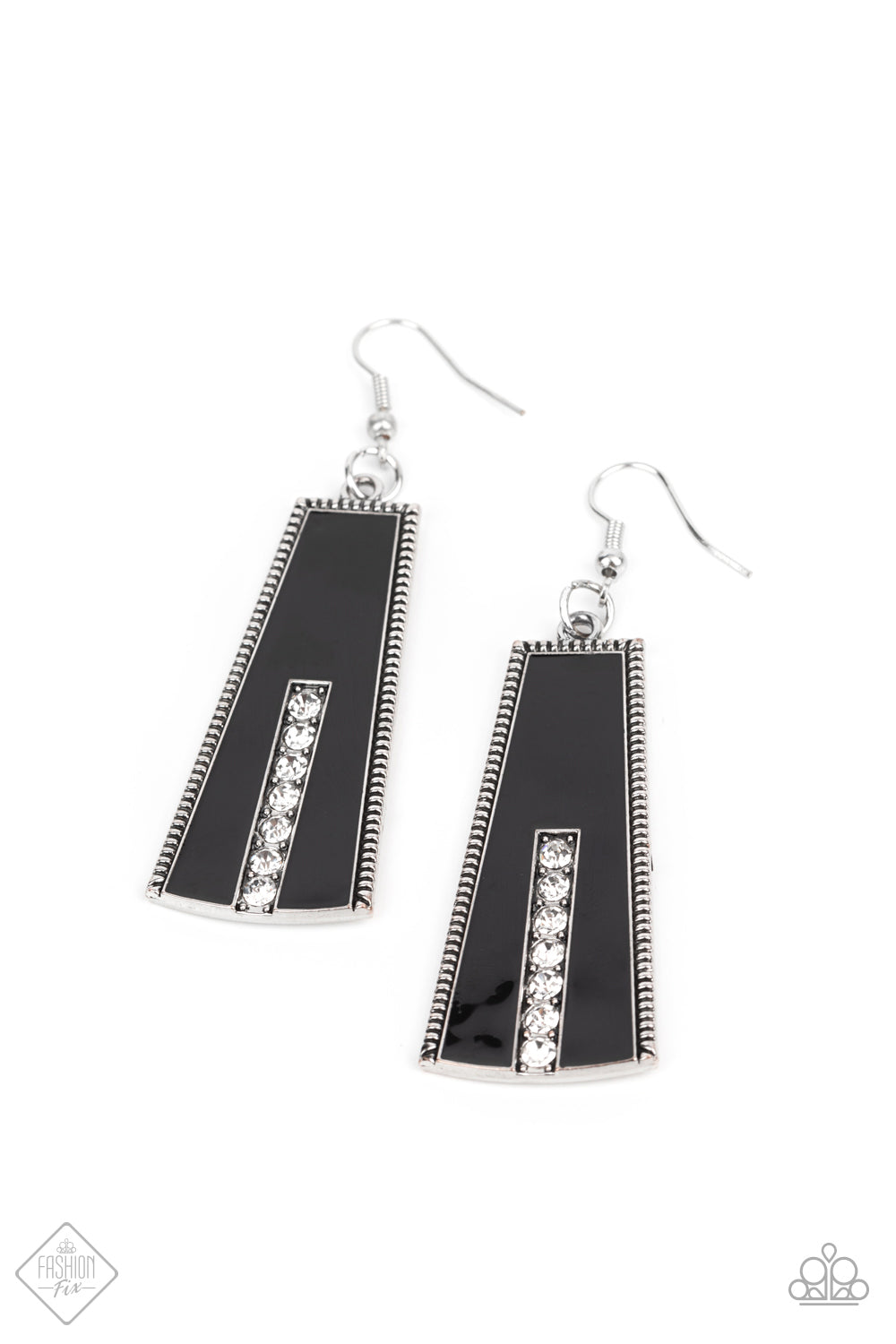 Demandingly Deco - Black Earring September 2021 Fashion Fix E0221