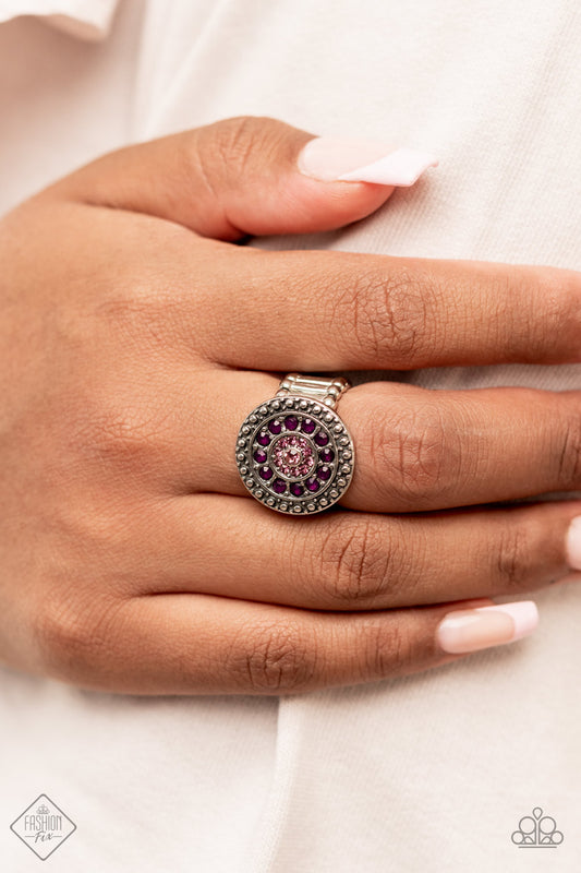 Grove Trove Purple Amethyst Rhinestone Ring November 2021 Fashion Fix Paparazzi R0220