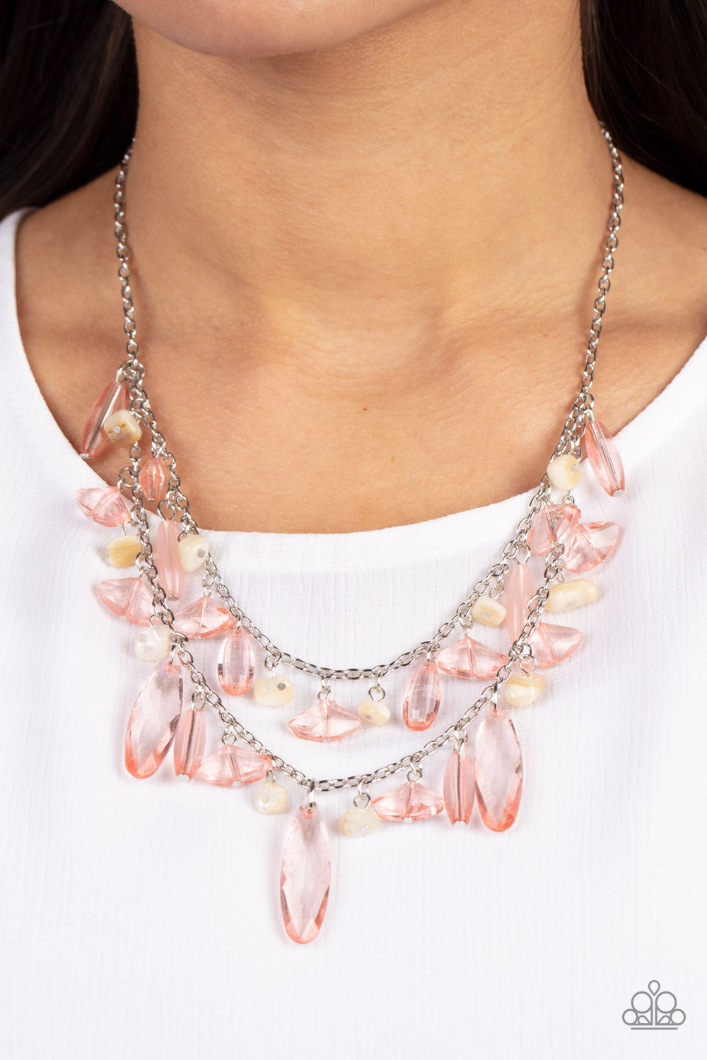 Candlelit Cabana - Pink Necklace Paparazzi N0695