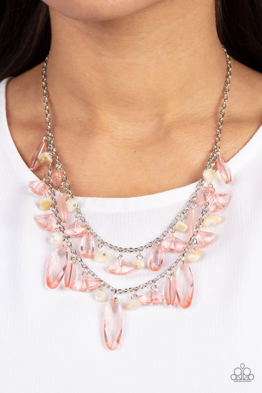 Candlelit Cabana - Pink Necklace Paparazzi N0695