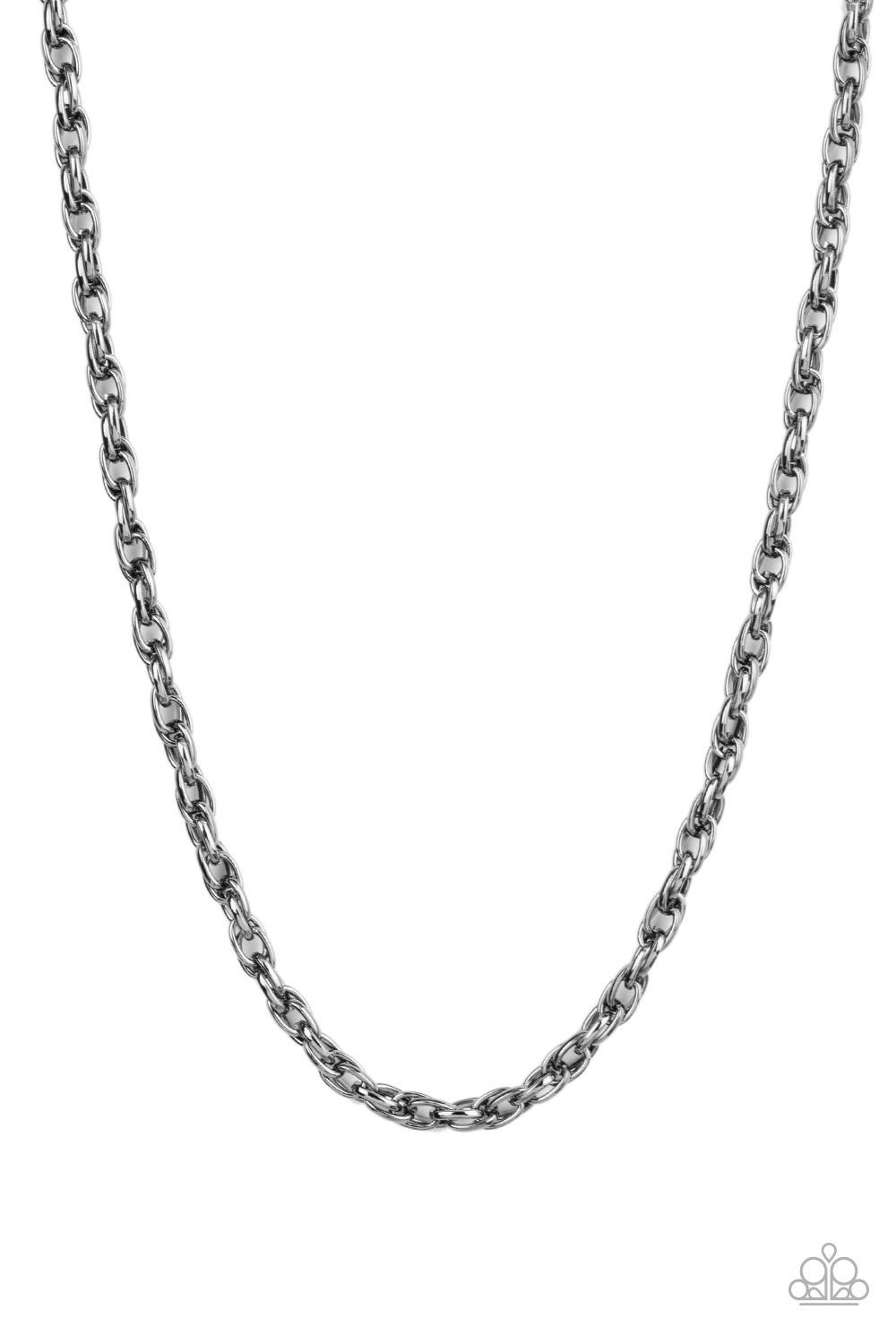 Chopper Hopper - Black Gunmetal Urban Necklace Paparazzi N1254