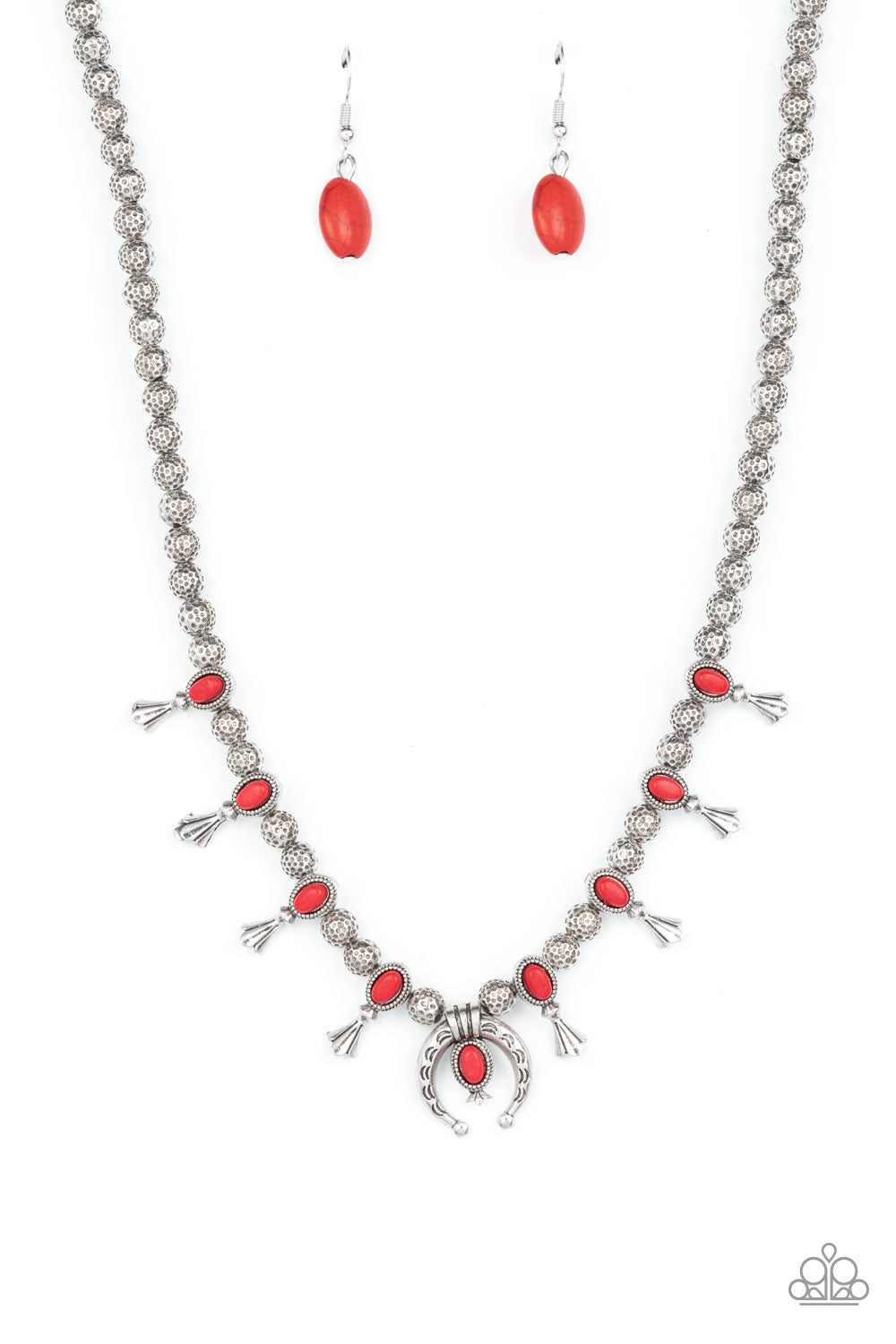 Luck Of The West - Red Necklace Paparazzi N0571