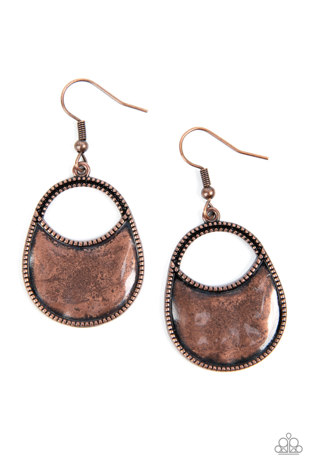 Rio Rancho Relic - Copper Hammered Earring Paparazzi E1074