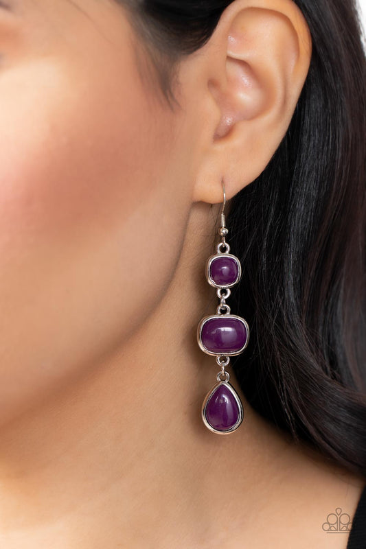 Fashion Frolic - Purple Plum Earring Paparazzi E1116