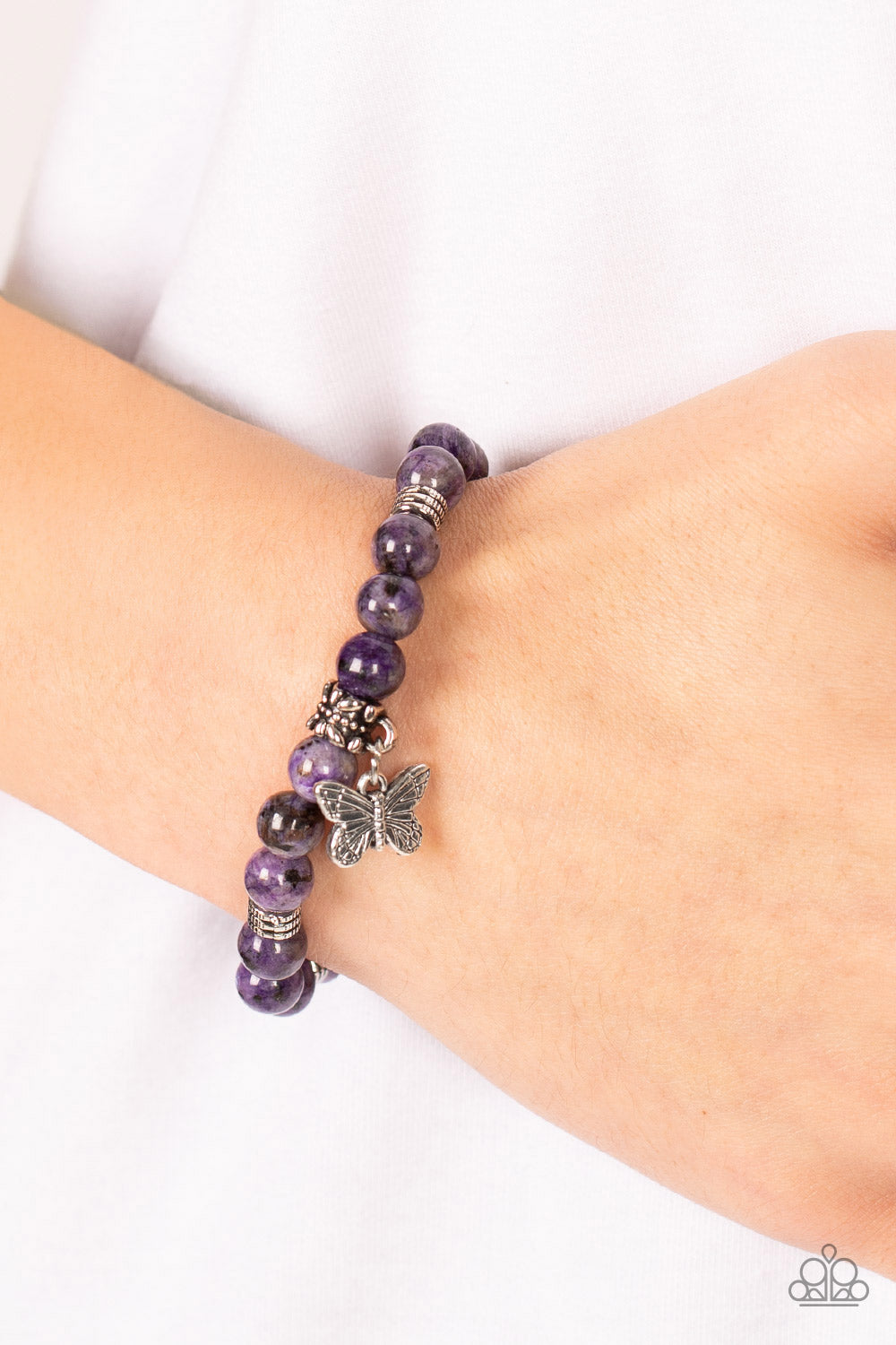 Butterfly Nirvana - Purple Bracelet Paparazzi B0367