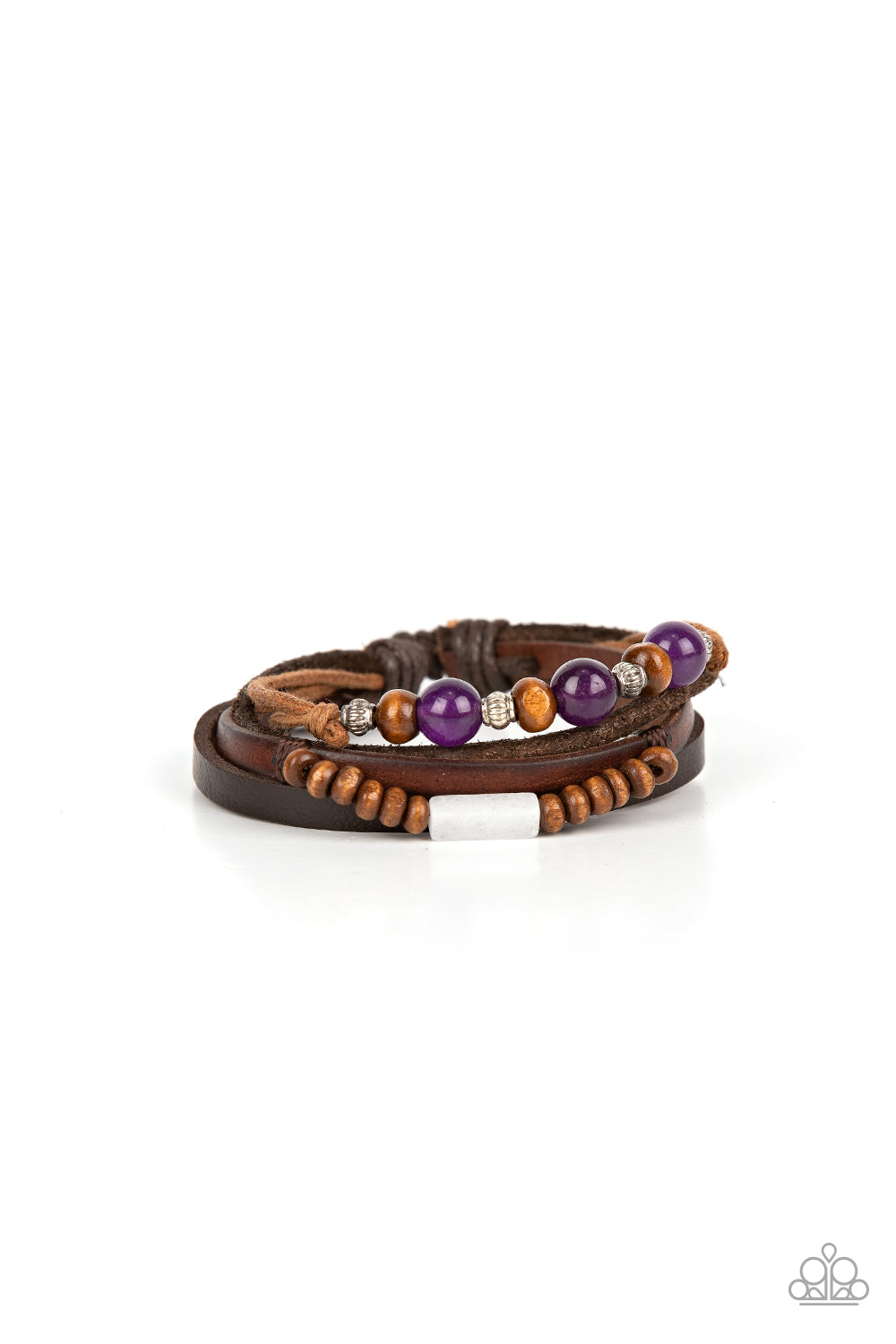 Public In-QUARRY - Purple Urban Bracelet Paparazzi B0006