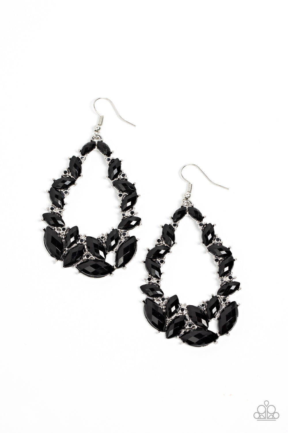 Tenacious Treasure - Black Earring Paparazzi E0484