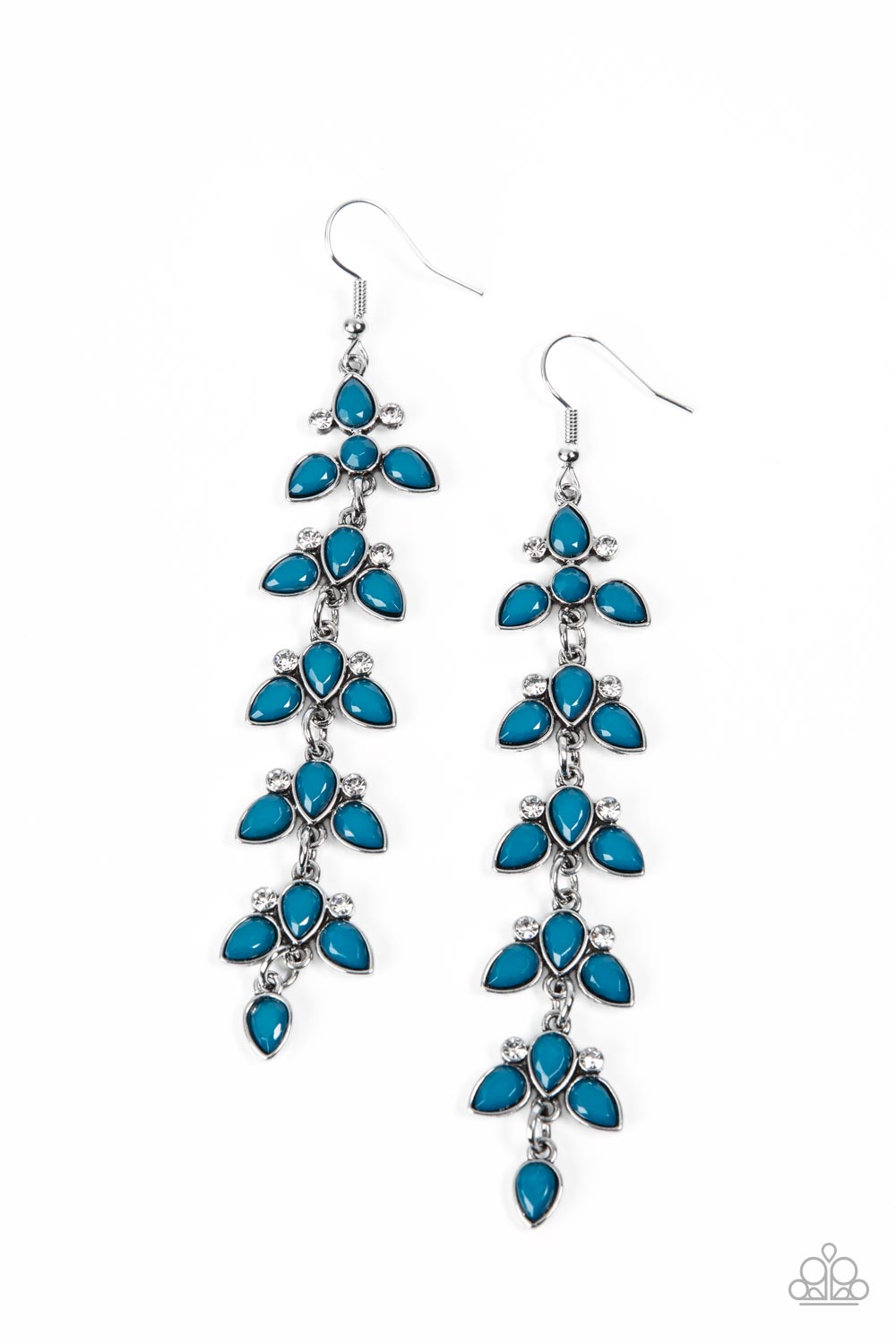 Fanciful Foliage - Blue Earrings Paparazzi E0424