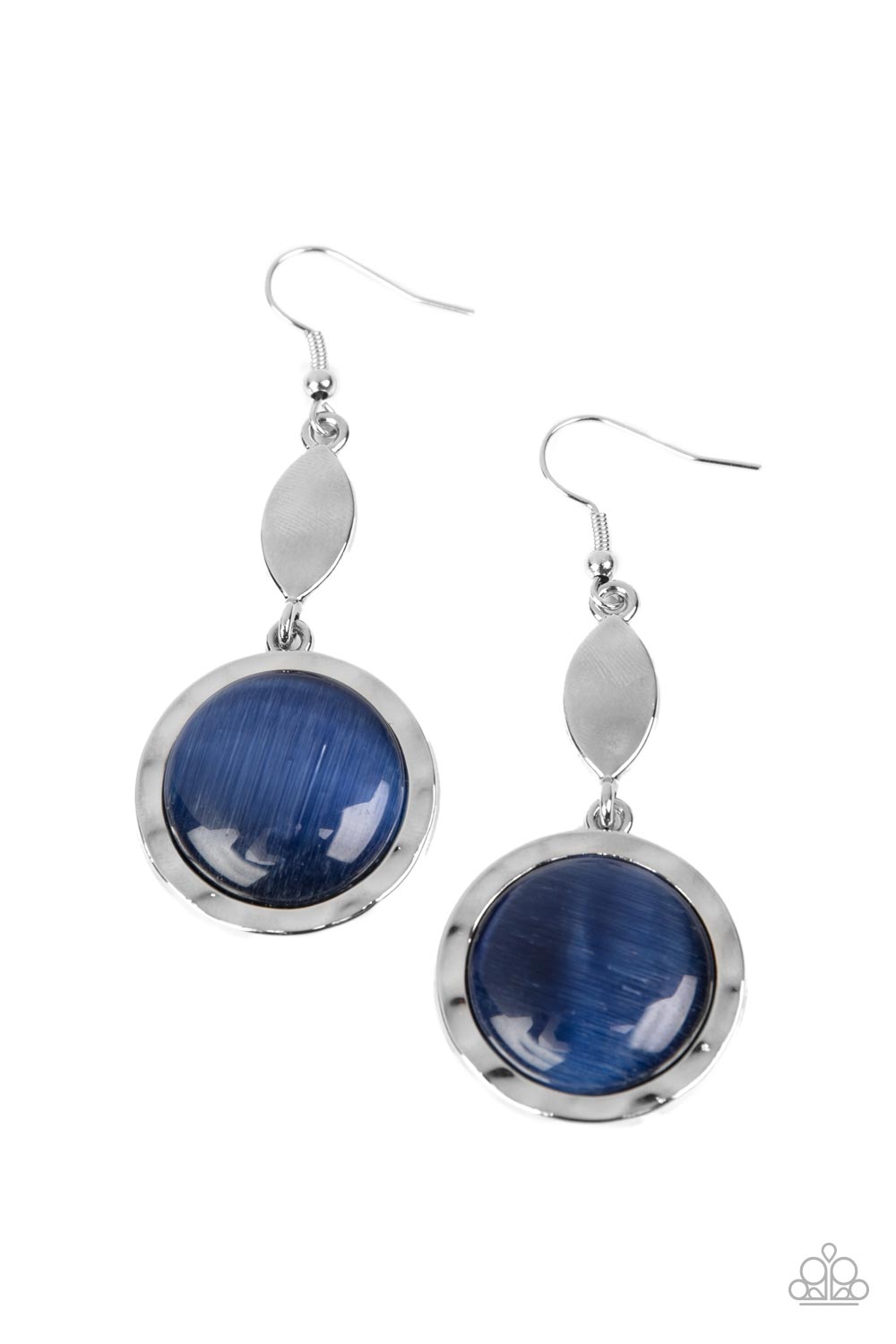 Magically Magnificent - Blue Cat's Eye Stone Earring Paparazzi E0953