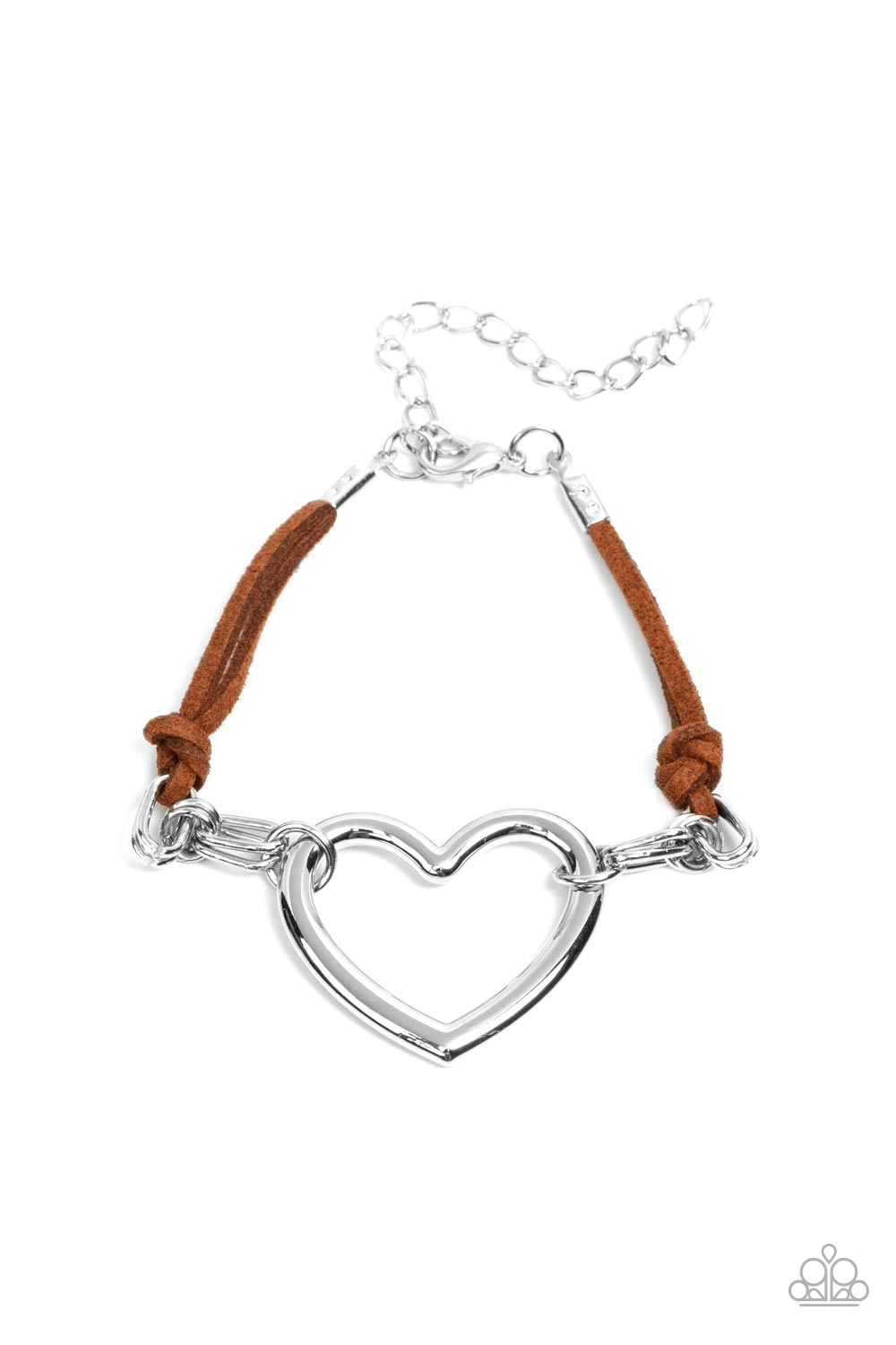 Flirty Flavour - Brown Heart Bracelet Paparazzi B0303