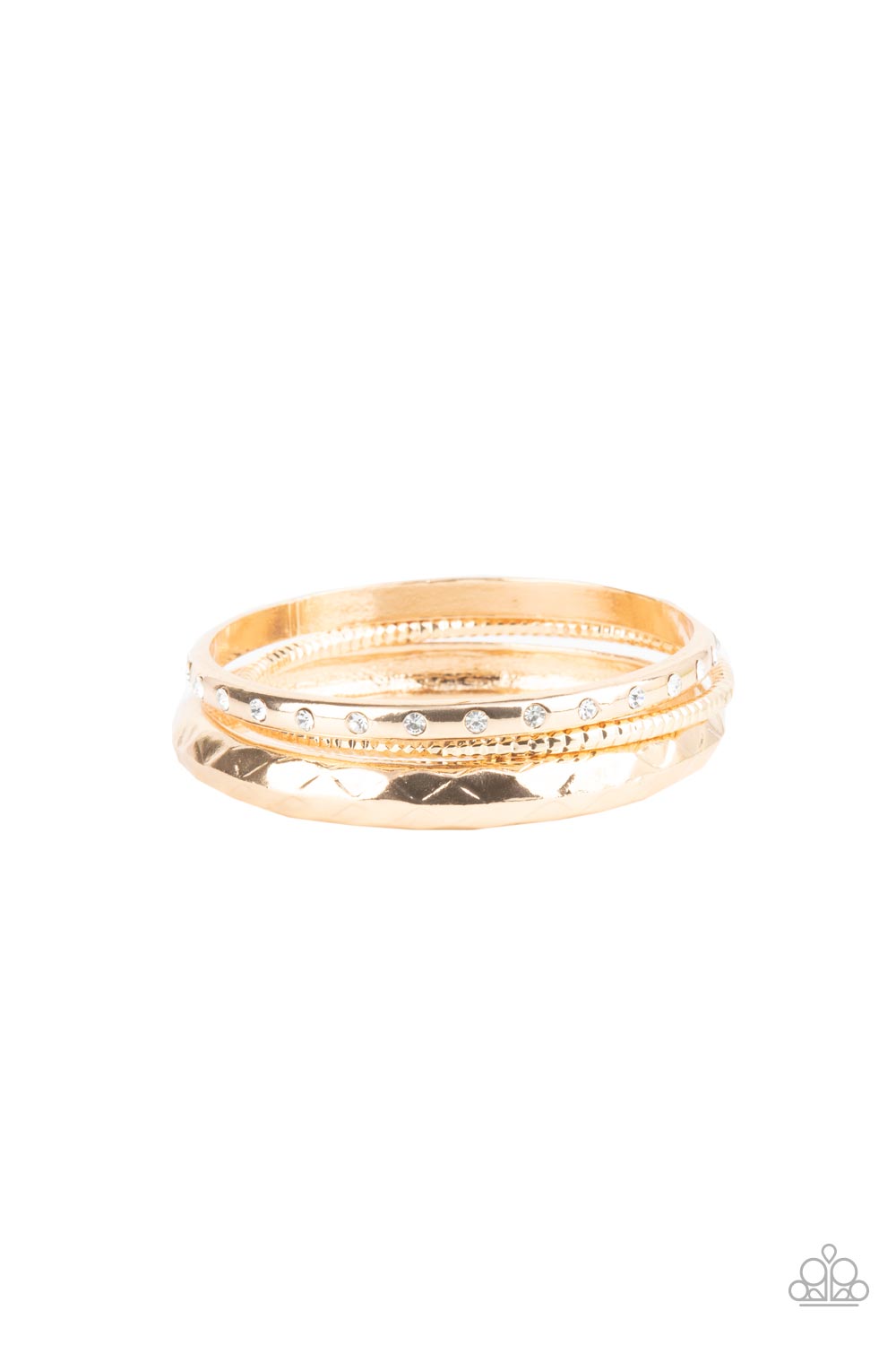 Confidently Curvaceous - Gold Bracelet Paparazzi B0222