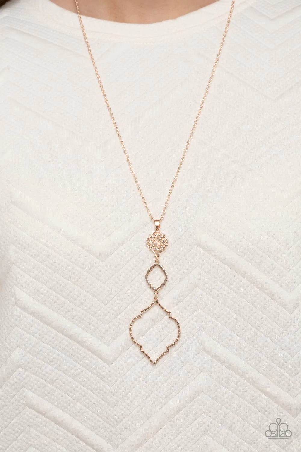 Marrakesh Mystery Rose Gold Necklace Paparazzi N0883