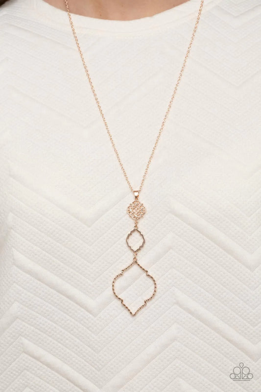 Marrakesh Mystery Rose Gold Necklace Paparazzi N0883
