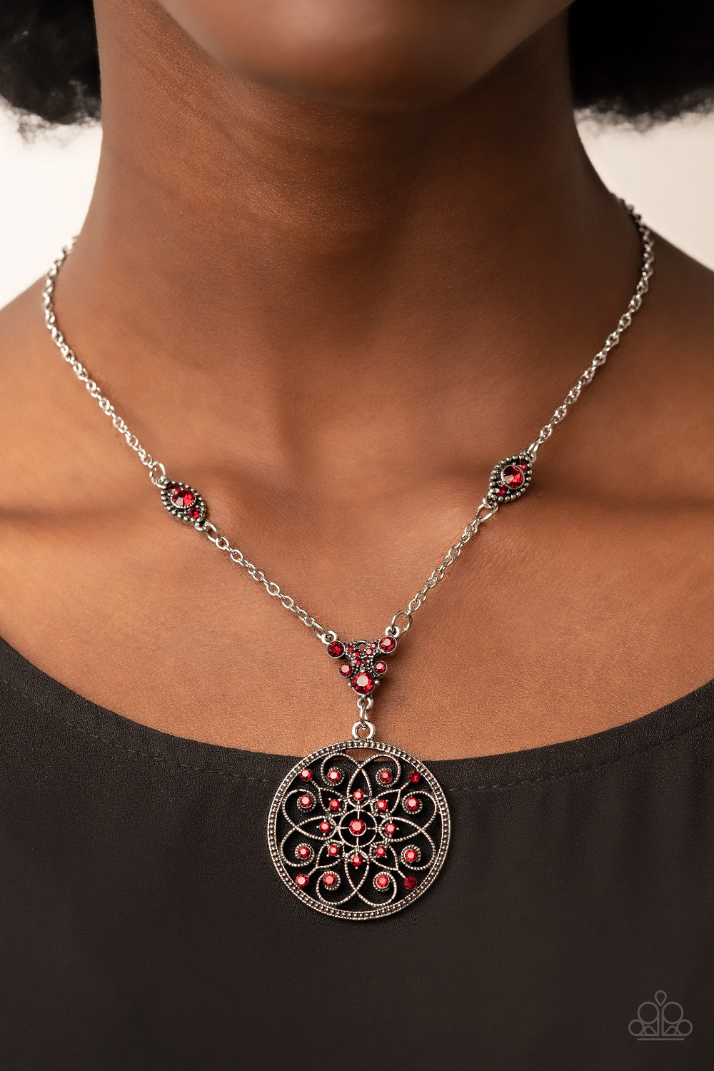 TIMELESS Traveler - Red Necklace Paparazzi N0690