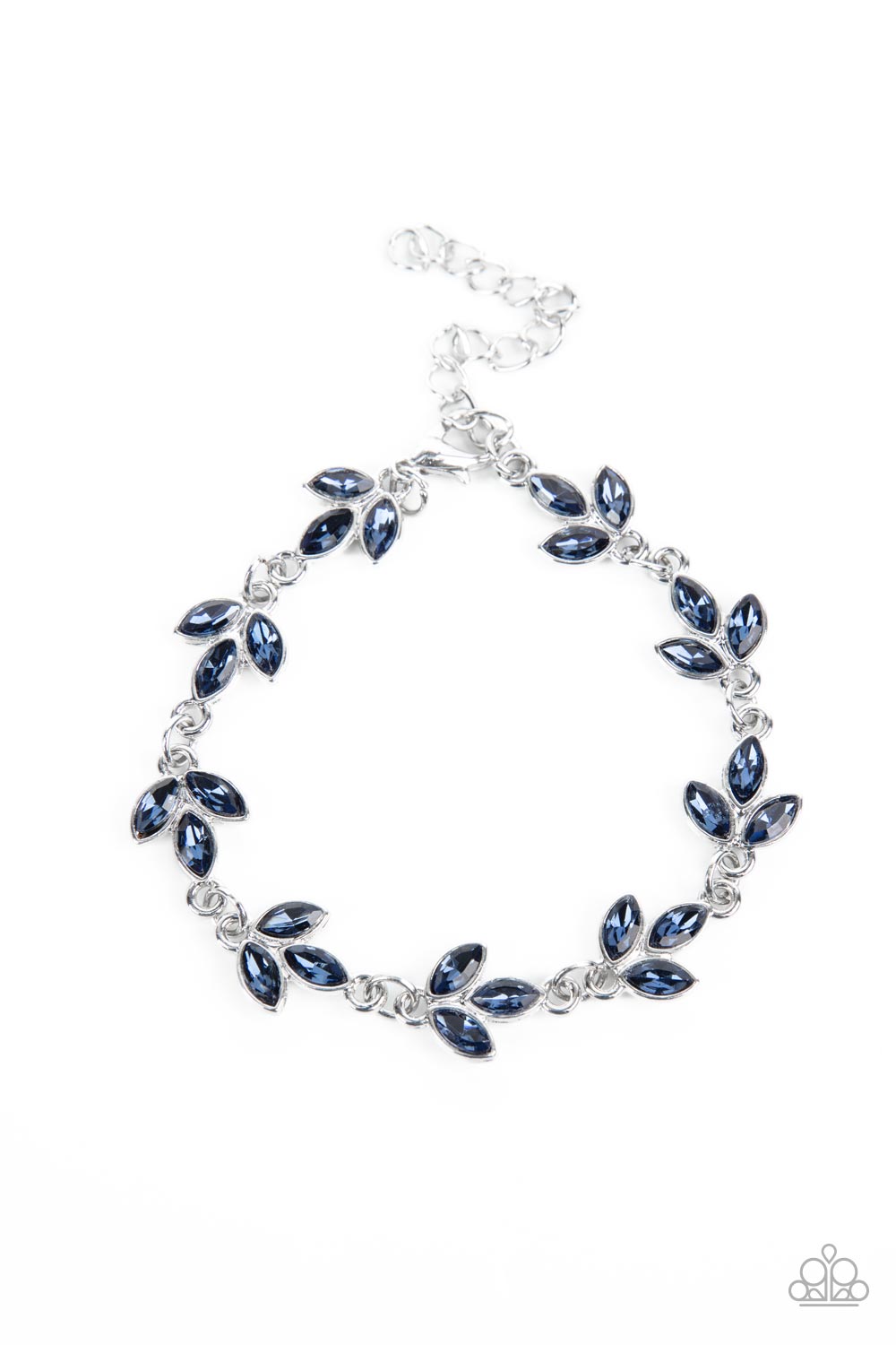 Gala Garland - Blue Rhinestone Bracelet Paparazzi B0362