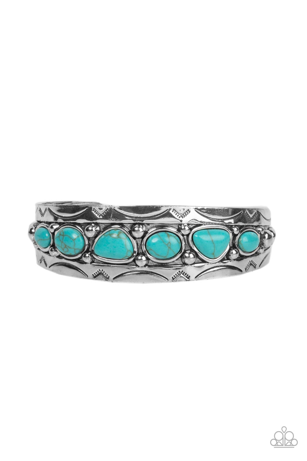 Saguaro Sultan - Blue Stone Santa Fe Style Bracelet Paparazzi B0538