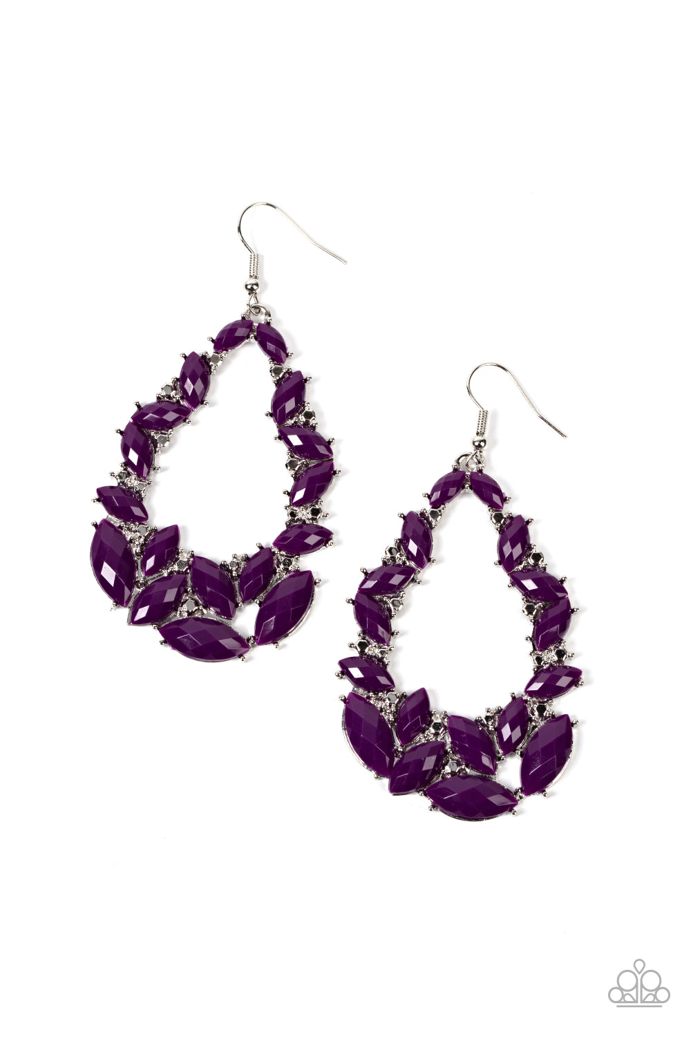 Tenacious Treasure - Purple Earring Paparazzi E0344