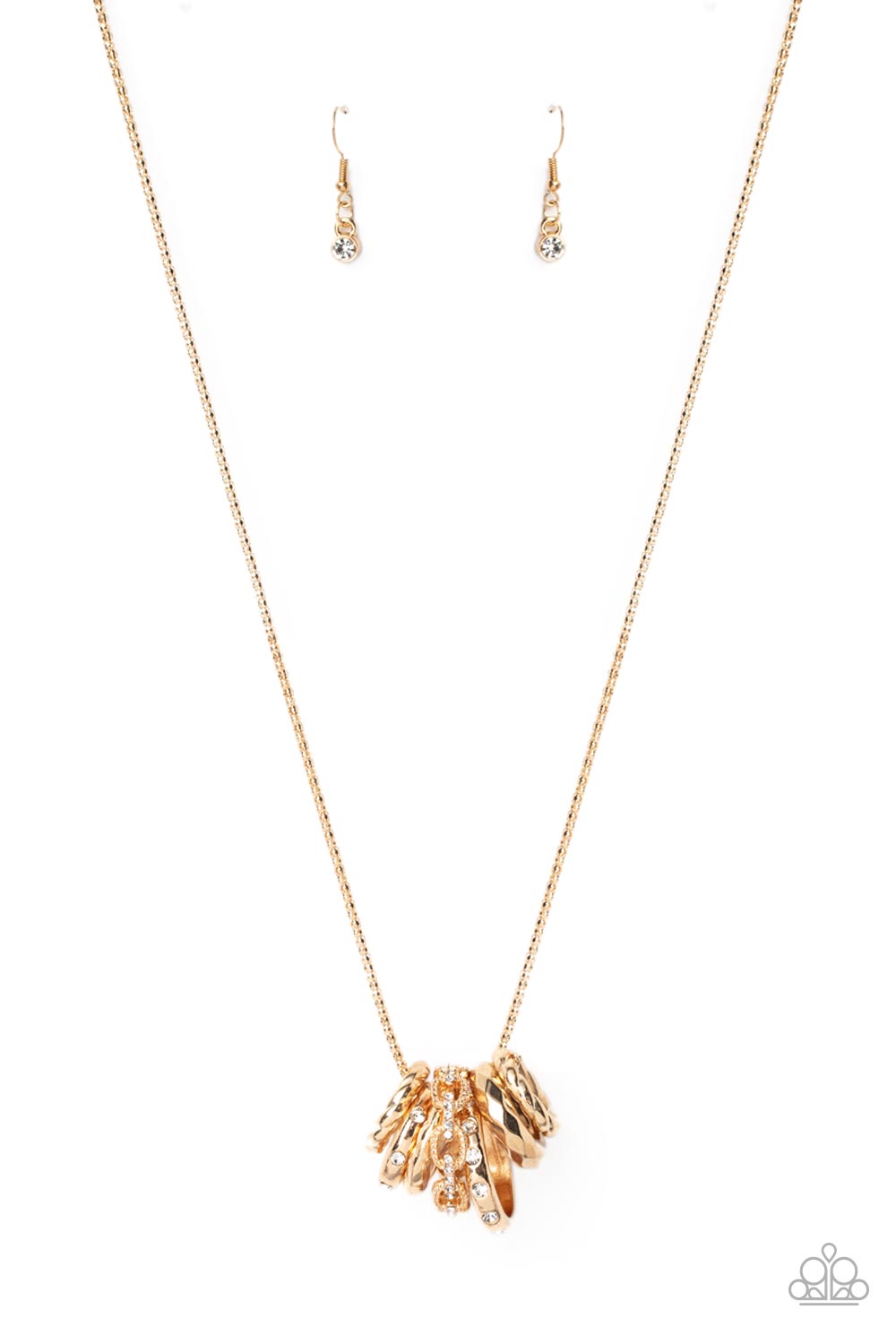 Audacious Attitude - Gold Necklace Paparazzi N0420