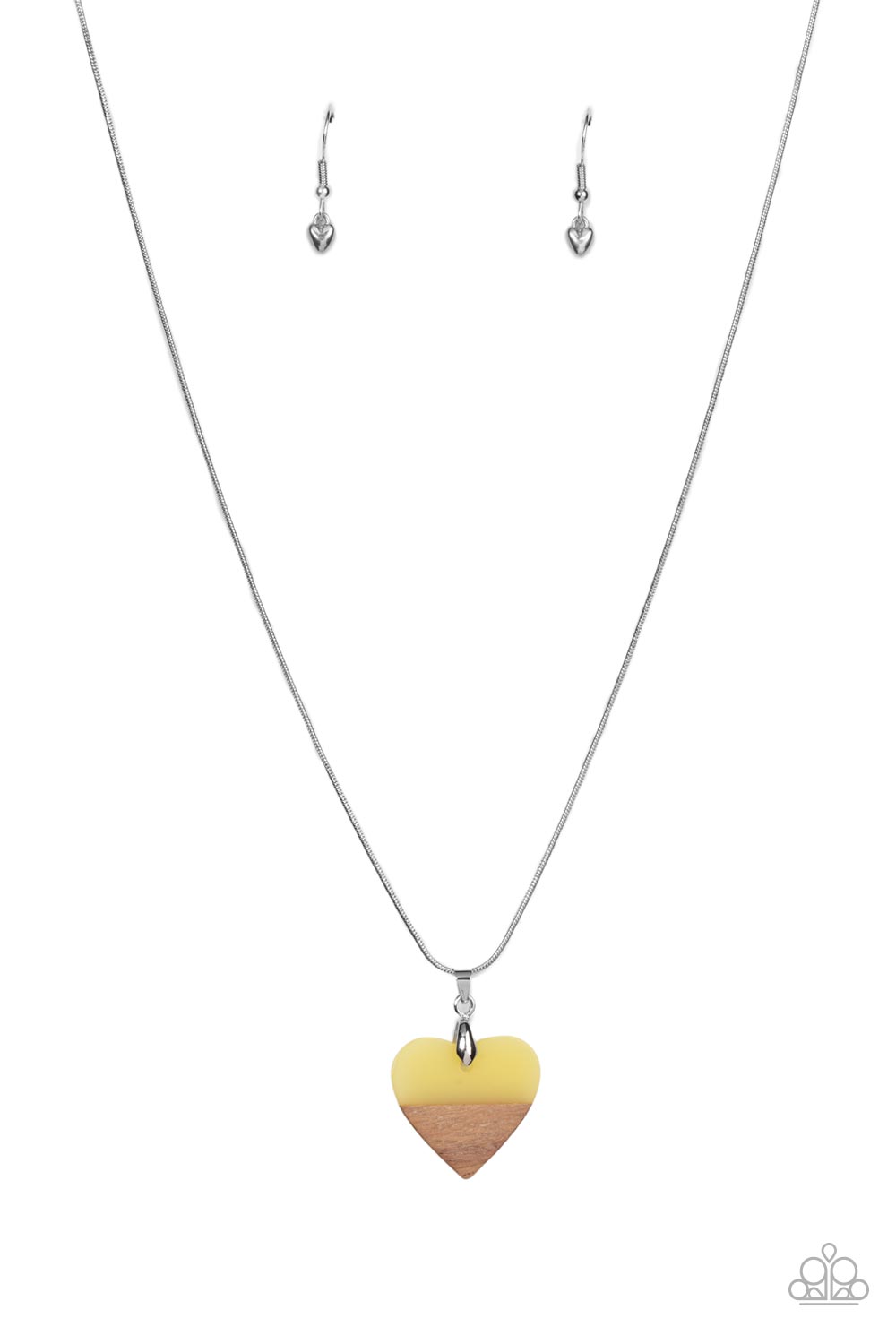 You Complete Me - Yellow Heart Necklace Paparazzi N0787