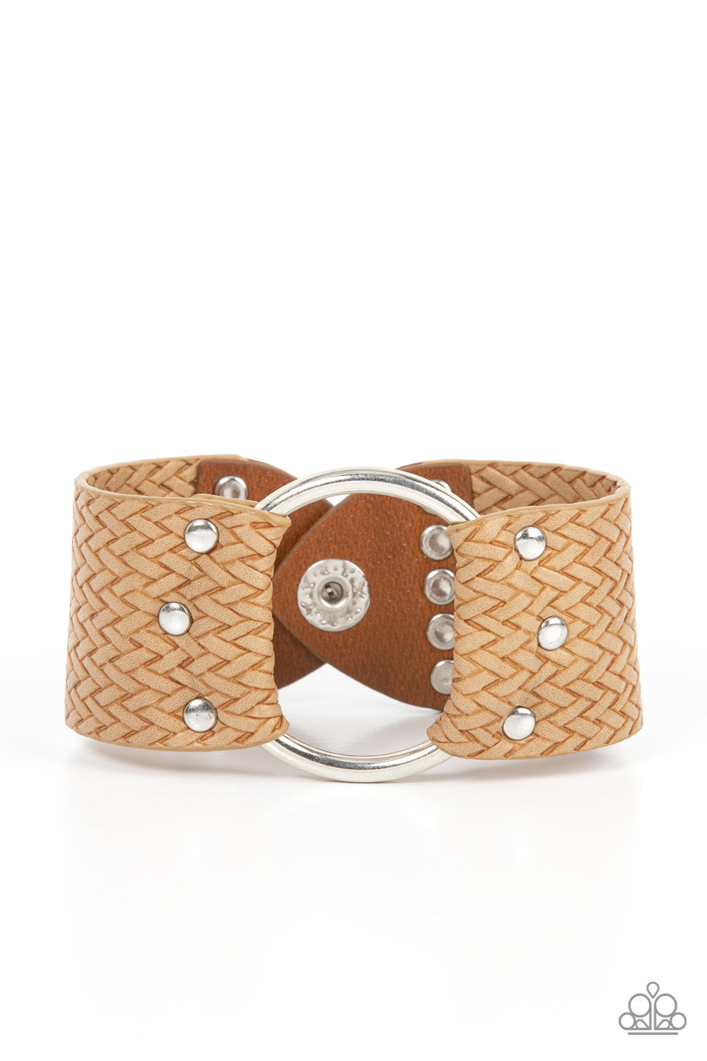 Aspiring Adventurist - Brown Leather Urban Wrap Bracelet Paparazzi B0524