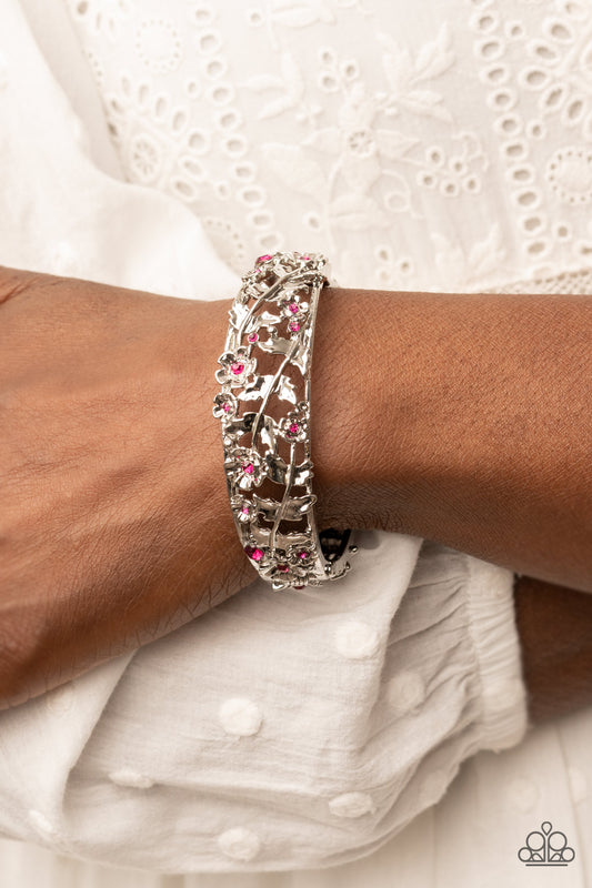 Ripe for the Picking - Pink Hinge Bracelet Paparazzi B0416