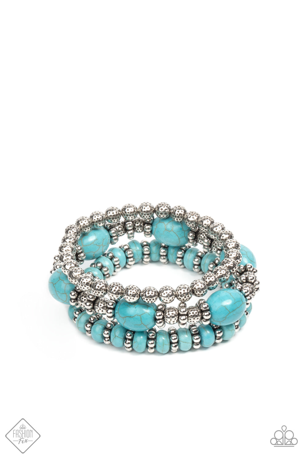 Take By SANDSTORM - Blue Bracelet December 2021 Fashion Fix Paparazzi B0248