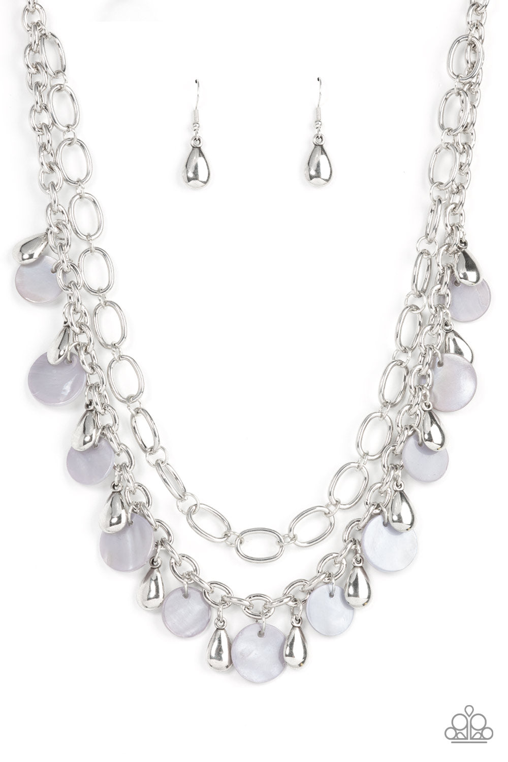 Beachfront Fabulous - Silver Necklace Paparazzi N0749