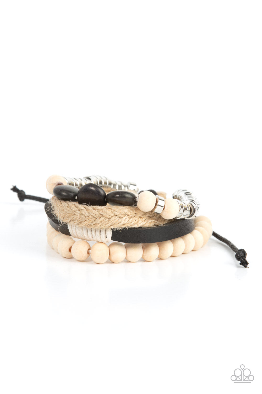 DRIFTER Away - Black Urban Bracelet Paparazzi B0486