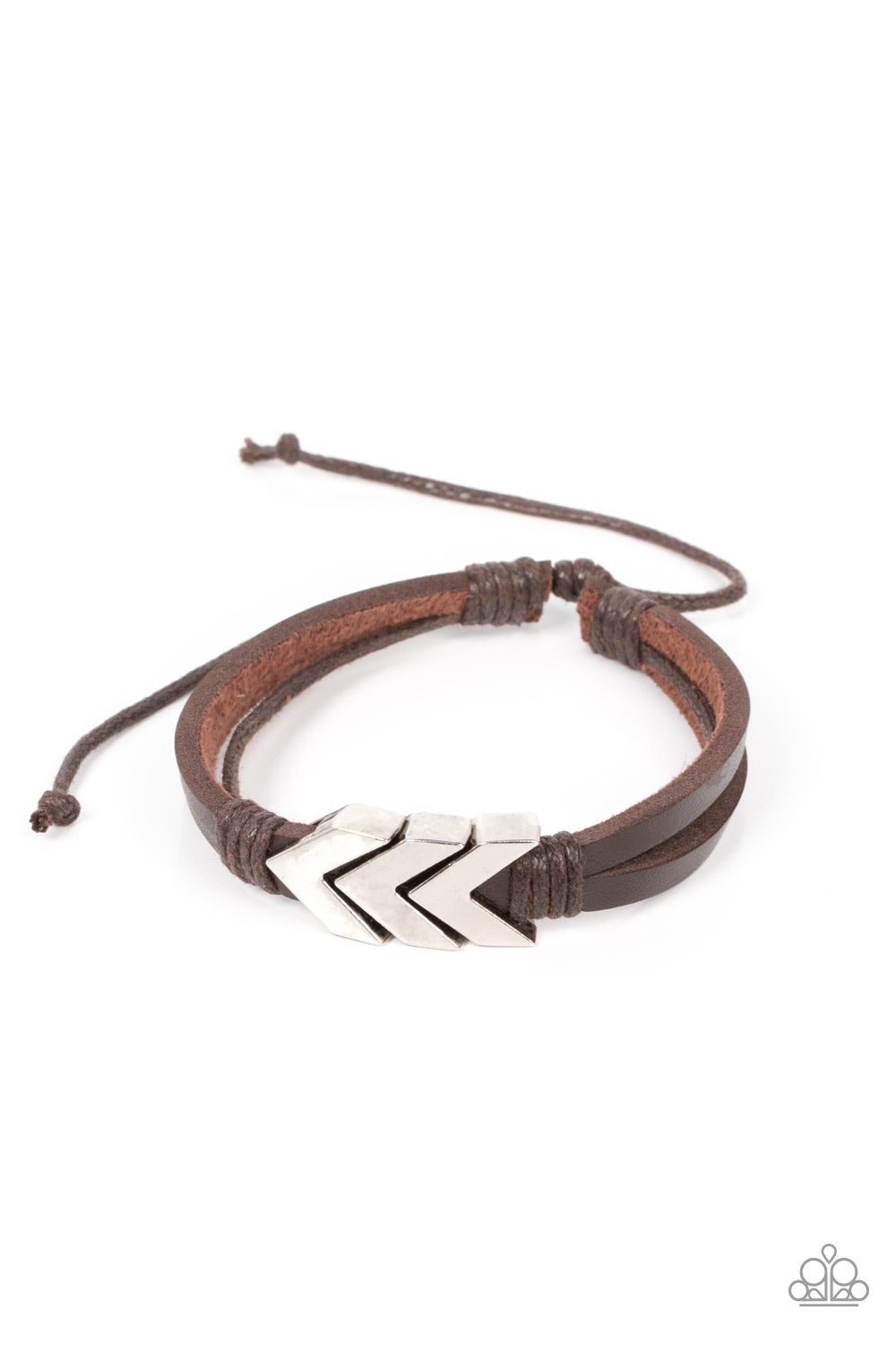 Arrow Pharaoh - Brown Urban Bracelet Paparazzi B0377