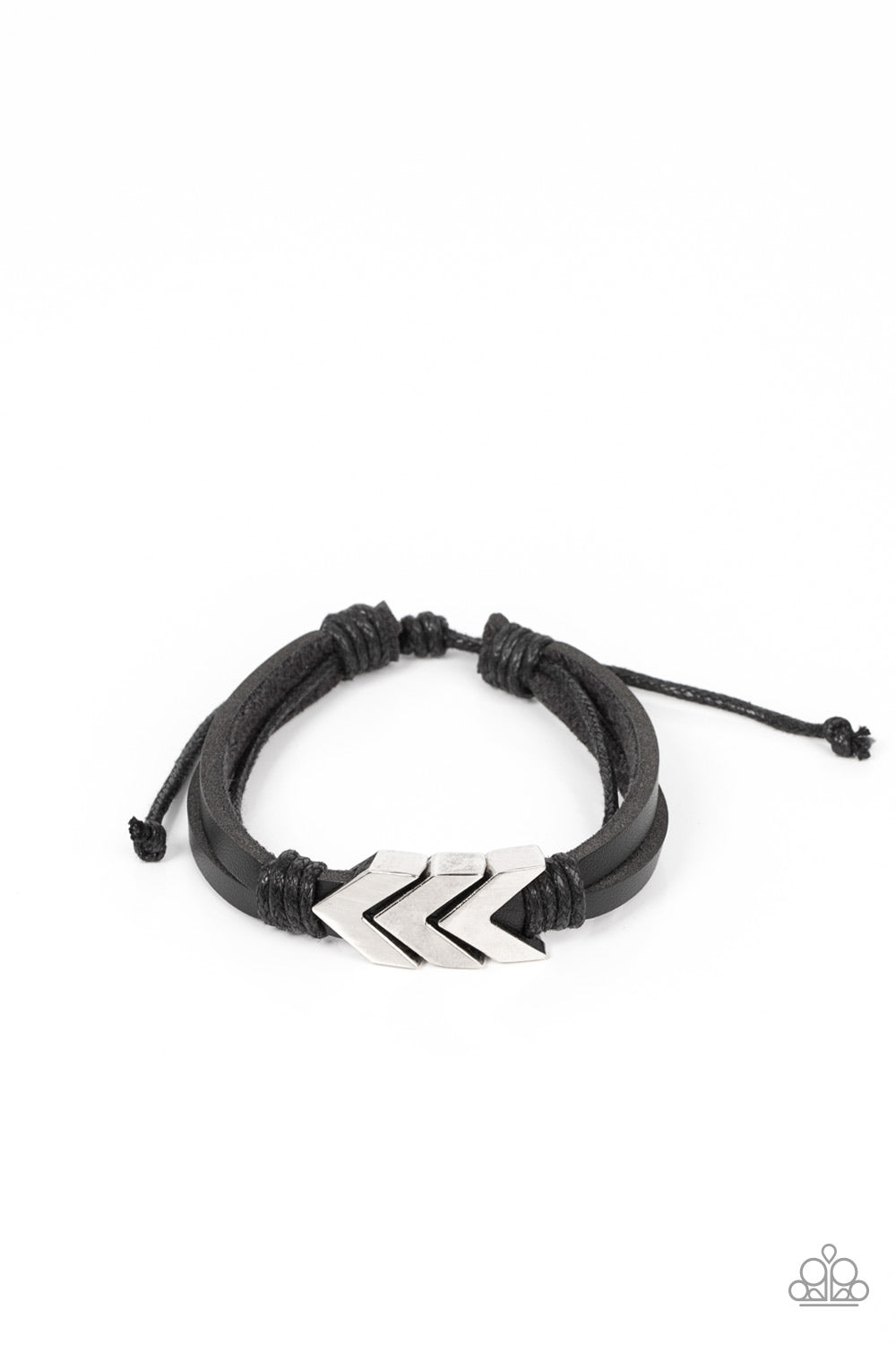 Arrow Pharaoh - Black Urban Bracelet Paparazzi B0262