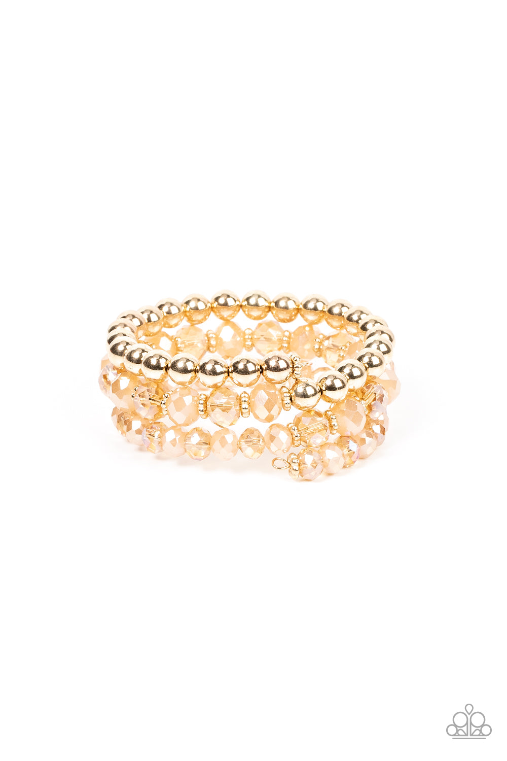 Gimme Gimme - Gold Coil Bracelet Paparazzi B0391