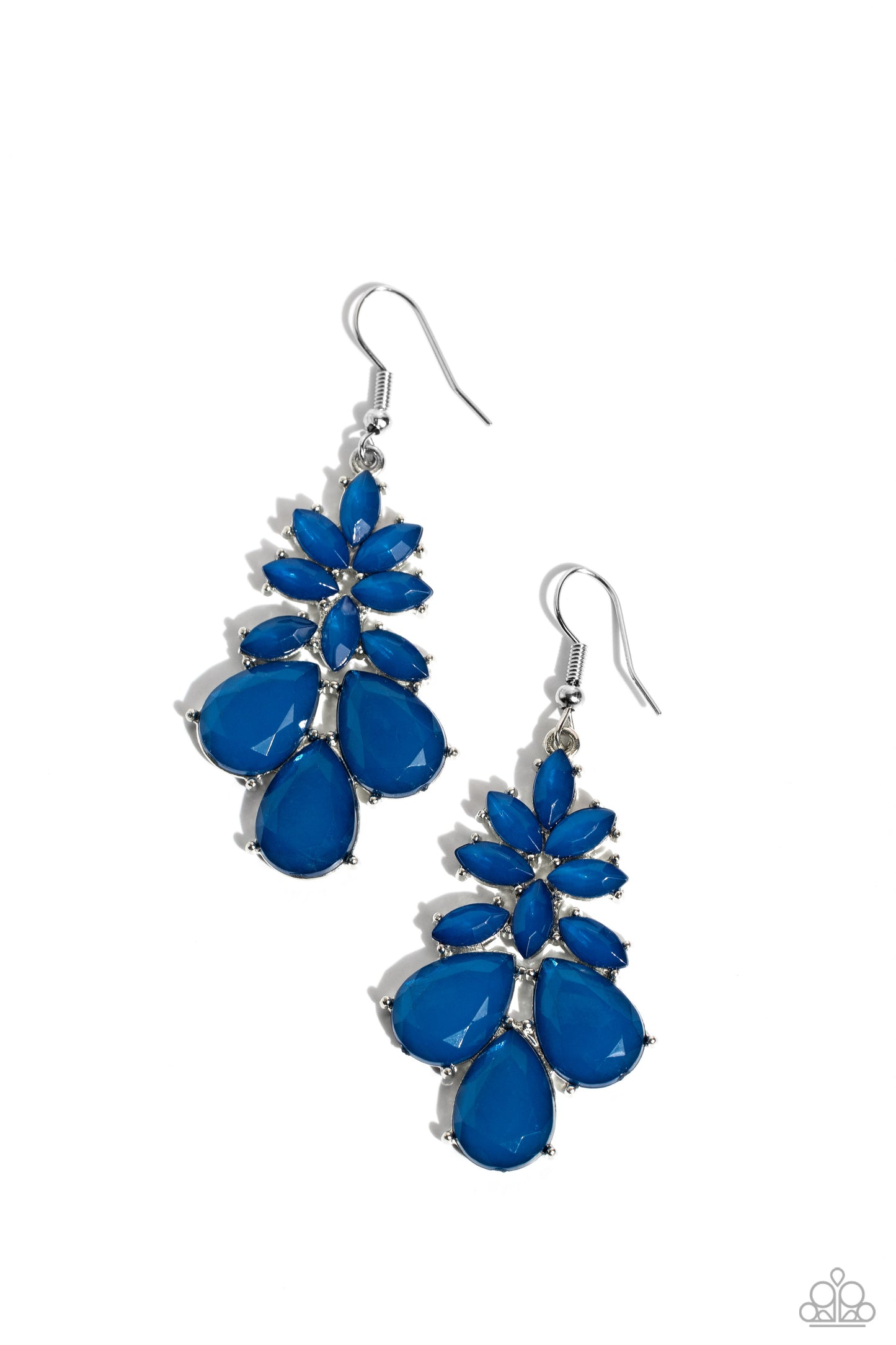 Fashionista Fiesta - Blue - Mykonos Blue Bead Earring Paparazzi E1602