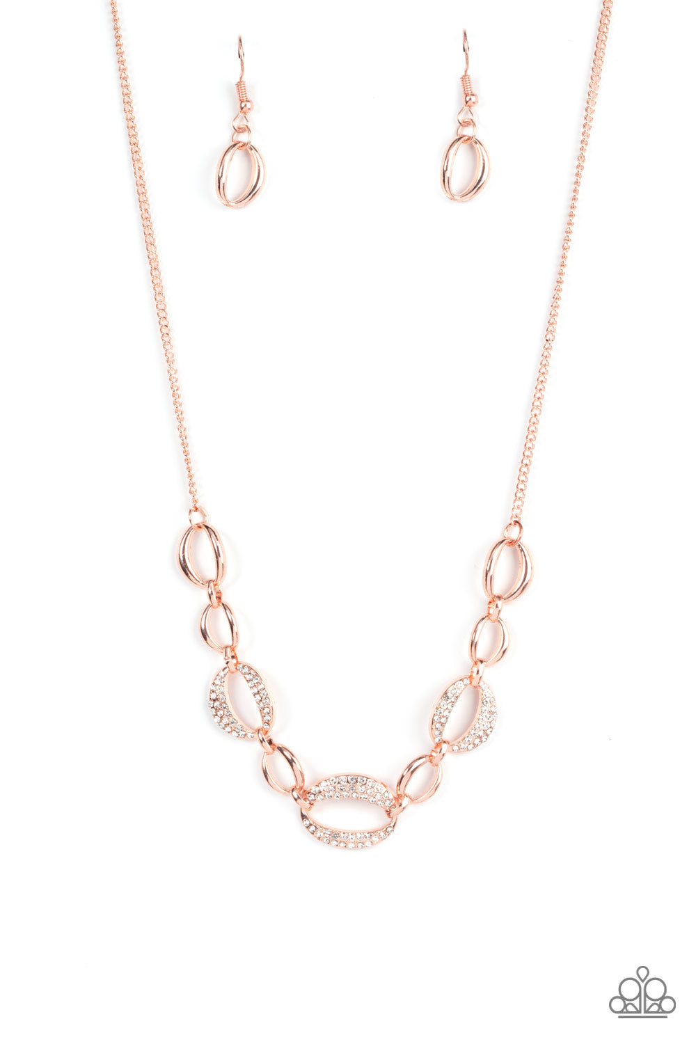 The Only Game in Town - Rose Gold Necklace Paparazzi N0125