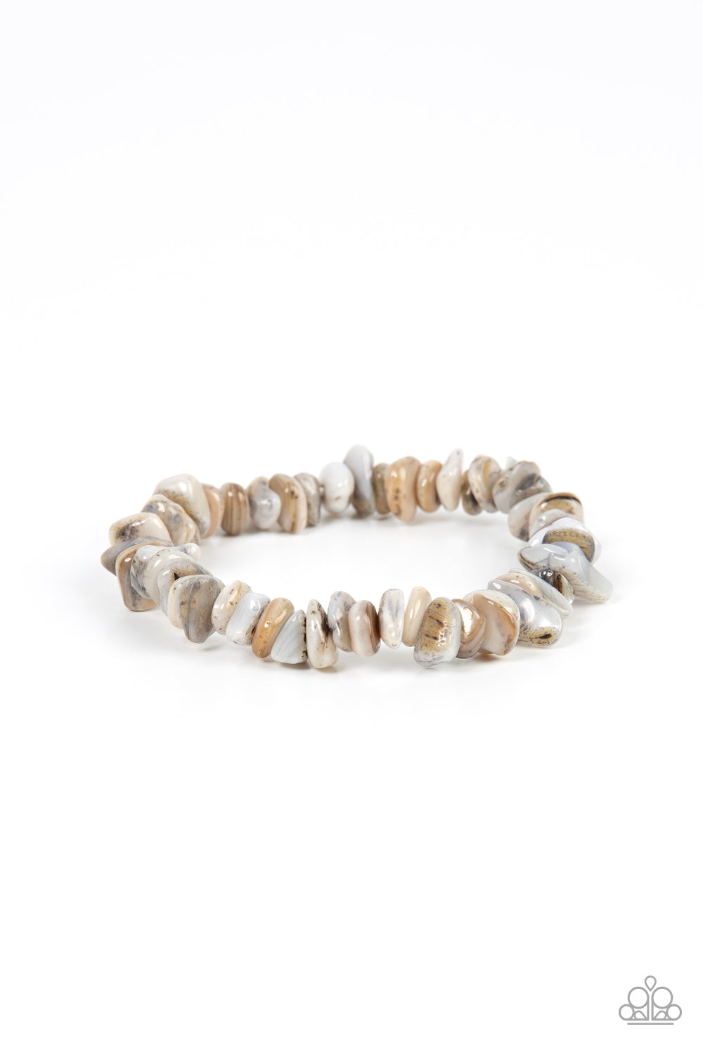 Grounded for Life - Multi Pebble Stone Urban Stretch Bracelet Paparazzi B0603