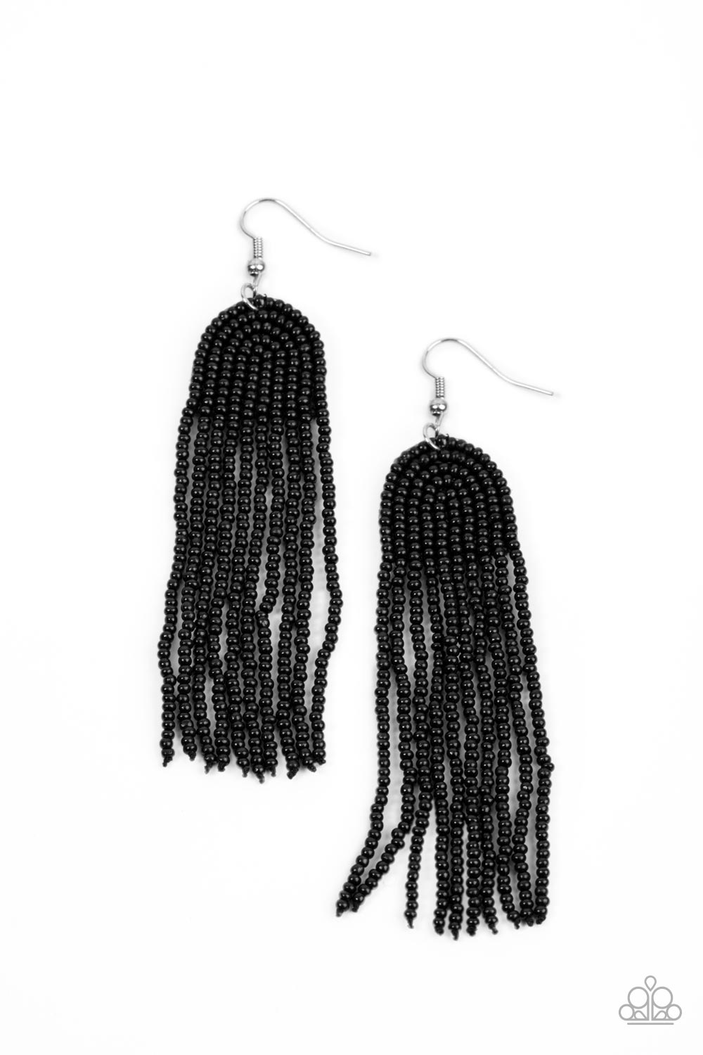 Right as RAINBOW - Black Seed Bead Earring Paparazzi E0840