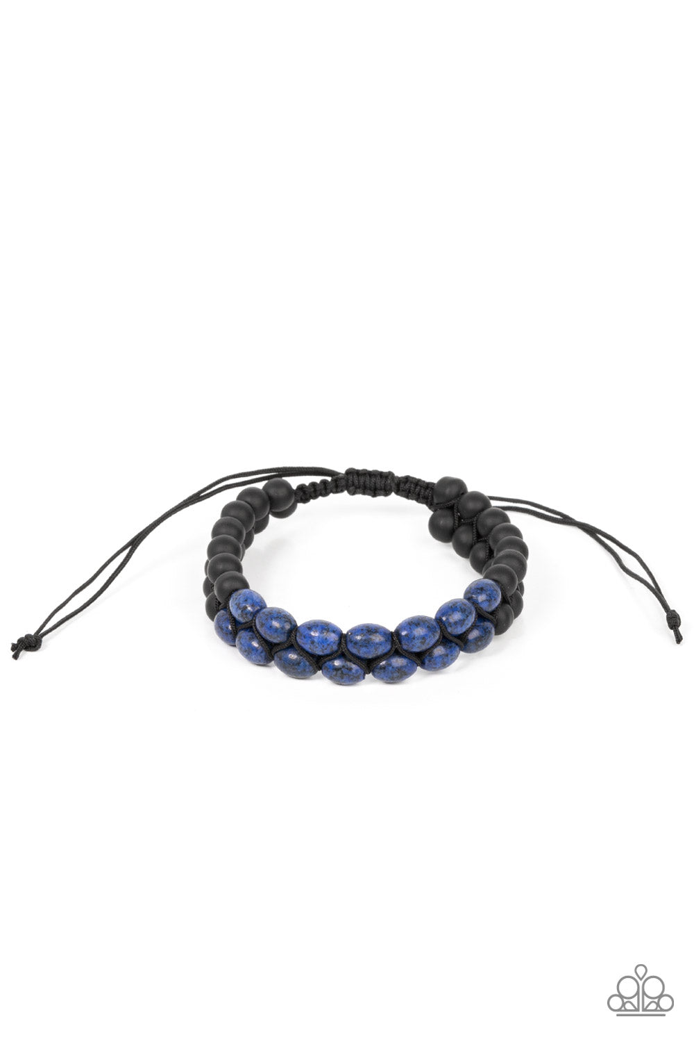 Just Play Cool - Blue Lapis Lazuli & Black Stone Urban Bracelet Paparazzi B0919