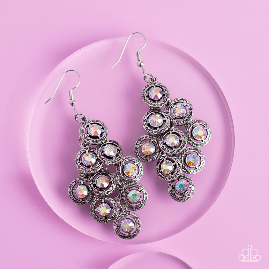 Constellation Cruise - Multi Iridescent Earring Paparazzi E1017