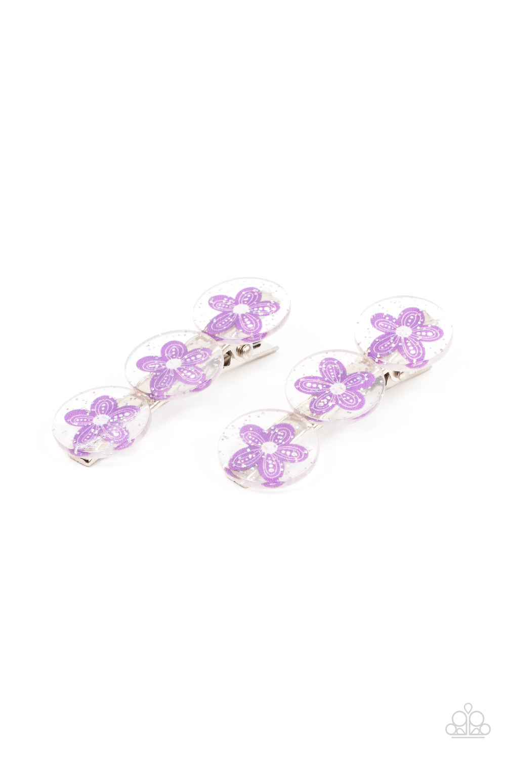 Pamper Me in Posies - Purple Flower Hair Clips Paparazzi H0079