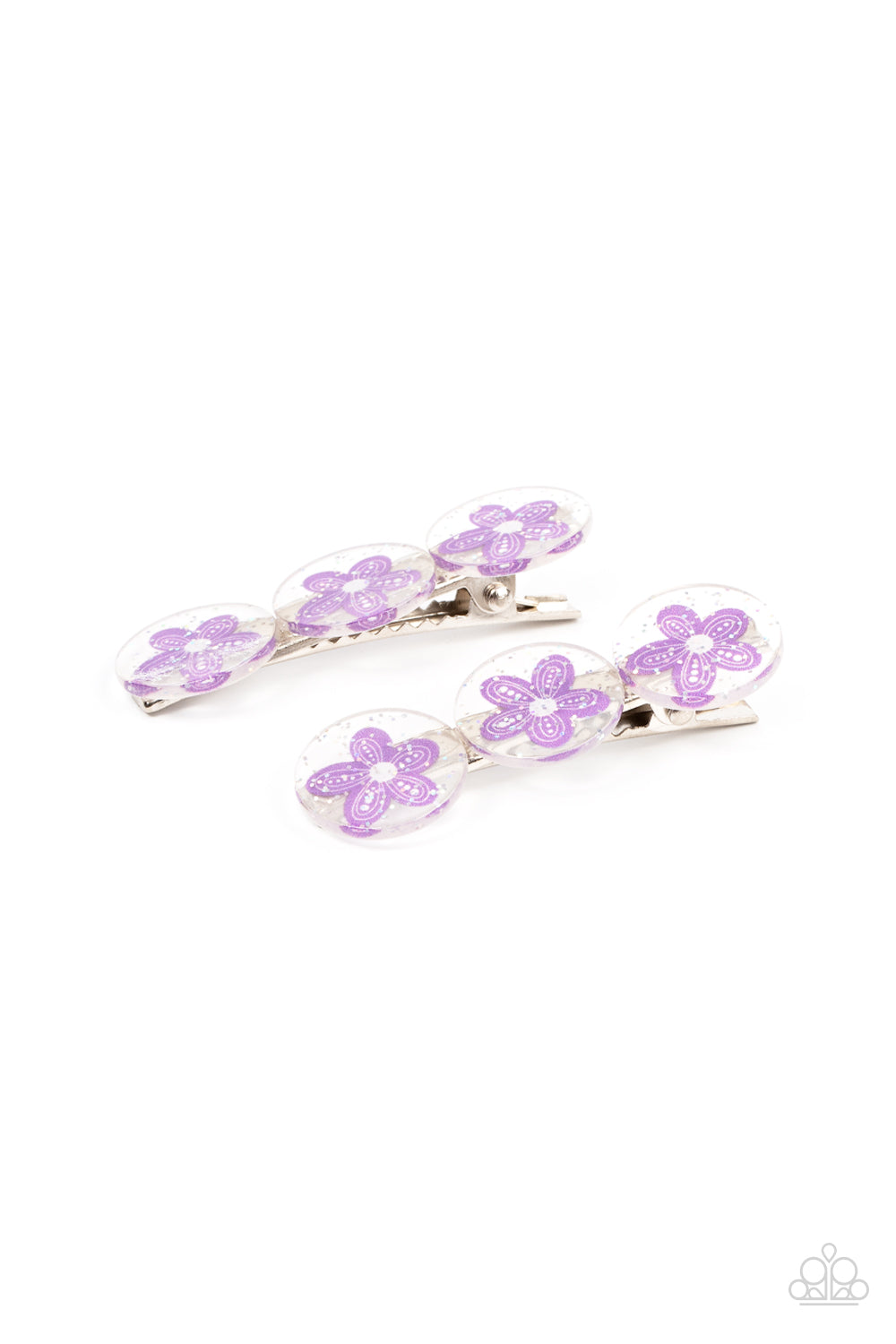 Pamper Me in Posies - Purple Flower Hair Clips Paparazzi H0079