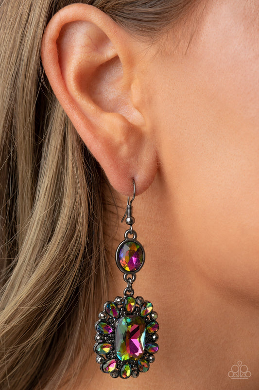 Capriciously Cosmopolitan - Multi Oil Spill Earring Paparazzi E1001