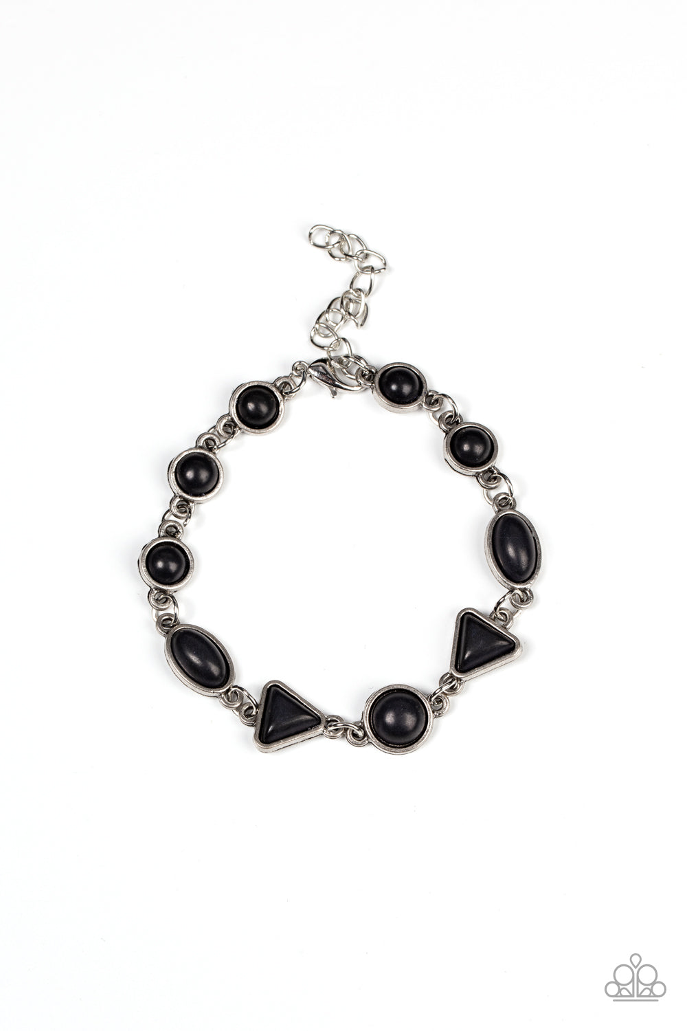 Quarry Quarrel - Black Stone Santa Fe Style Bracelet Paparazzi B1302